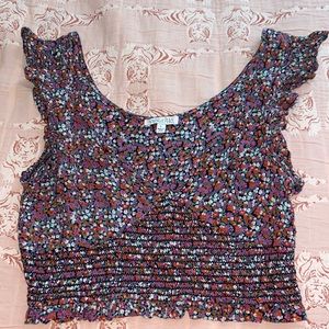 floral crop top